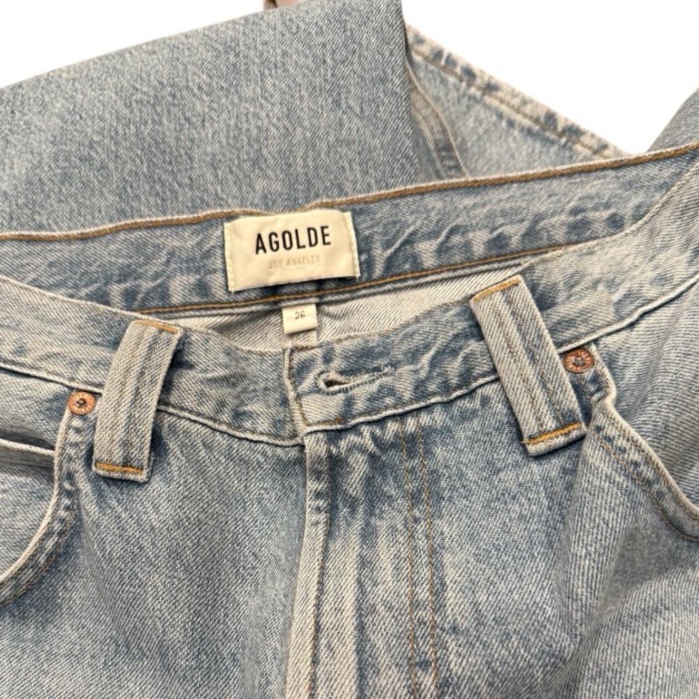 AGOLDE “Tanis” Wide Leg Utility Jean “conflict” blue NEW NWT 26 - Picture 9 of 10